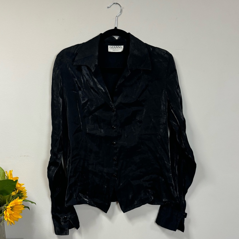 Vintage Gianni Metallic Button Down